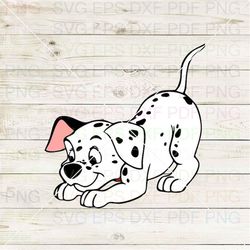 Cute Puppy Puppies 101 Dalmatians 014 Svg Dxf Eps Pdf Png, Cricut, Cutting file, Vector, Clipart