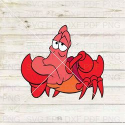 Sebastian The Crab The Little Mermaid 021 Svg Dxf Eps Pdf Png, Cricut, Cutting file, Vector, Clipart