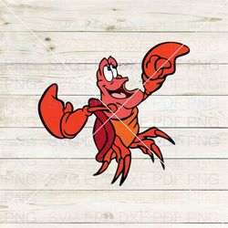 Sebastian The Crab The Little Mermaid 025 Svg Dxf Eps Pdf Png, Cricut, Cutting file, Vector, Clipart