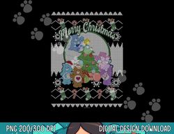 care bears christmas group bear ugly christmas sweater  png,sublimation copy