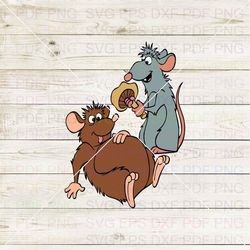Mouse Remy And Emile Ratatouille 006 Svg Dxf Eps Pdf Png, Cricut, Cutting file, Vector, Clipart
