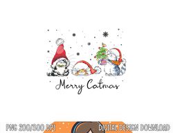 Cats With Santa Hat Merry Catmas Cat Lover Christmas Gift  png,sublimation copy