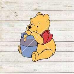 Winnie The Pooh 016 Svg Dxf Eps Pdf Png, Cricut, Cutting file, Vector, Clipart