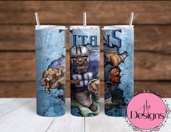 Tennessee Titans Football   Sublimation tumbler wraps 20oz and 30oz included