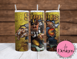 Pittsburg Steelers  Football   Sublimation tumbler wraps 20oz and 30oz included
