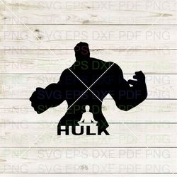 Hulk Hand Face Silhouette 001 Svg Dxf Eps Pdf Png, Cricut, Cutting file, Vector, Clipart