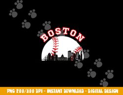 Boston Baseball Shirt Boston MA Cityscape BOS Skyline png, sublimation copy