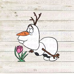 Olaf Frozen 013 Svg Dxf Eps Pdf Png, Cricut, Cutting file, Vector, Clipart