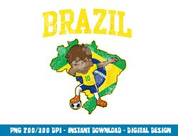 Brazil Soccer Boy Brazilian Football Dabbing Kid Men Women png, sublimation copy