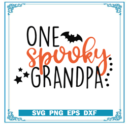 One Spooky Grandpa SVG, Grandpa Witch HalloweenSVG,  Halloween SVG
