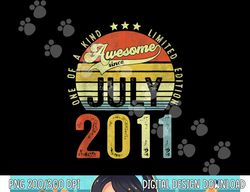 11 Years Old Funny Awesome Since July 2011 11th Birthday png, sublimation copy