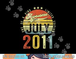11 Years Old Funny Awesome Since July 2011 11th Birthday png, sublimation copy