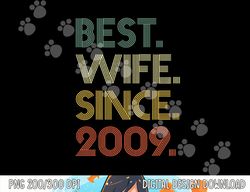 14th 14 Years Wedding Anniversary Best Wife Since 2009 png, sublimation copy