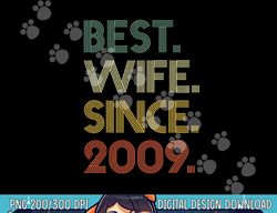 14th 14 Years Wedding Anniversary Best Wife Since 2009 png, sublimation copy