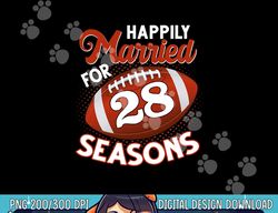 28 Years Marriage 28th Anniversary Party for Football Couple png, sublimation copy