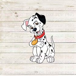 Puppy Two Tone Admiring Collar 101 Dalmations 005 Svg Dxf Eps Pdf Png, Cricut, Cutting file, Vector, Clipart