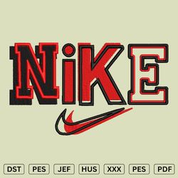 Nike Box Embroidery Design - Nike Machine Embroidery Files - DST, PES, JEF