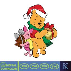 Winnie Pooh Christmas Svg, Christmas Svg, Christmas Pooh svg, Winnie The Pooh Christmas cricut (46)