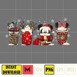 Christmas Coffee Latte Png, Christmas Coffee Png, Christmas Png, Pink Christmas Coffee Png, Printable File (32)