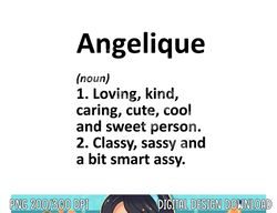 ANGELIQUE Definition Personalized Funny Birthday Gift Idea png, sublimation copy
