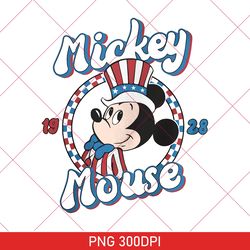 Retro Mickey 4th Of July PNG, Vintage Mickey Est 1928 PNG, 4th Of July PNG, Disney Vacation PNG, Disney Holiday Family