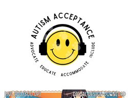 autism awareness acceptance   happy face kid women  copy