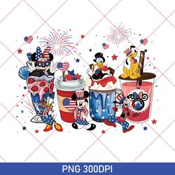 Funny Mickey Mouse And Friends 4th of July PNG, Disney Freedom, Disney Independence PNG, 4th Of July PNG, Disney 4th Of