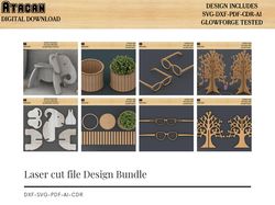 Laser Cut Plywood 3D models / Glowforge cut files / DIY Puzzle / Wooden 3d model vector plan / Laser cut SVG files 432