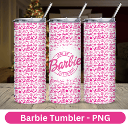 barbie tumbler design, 20 oz straight tumbler design, sublimation image, tumbler wrap barbie sublimation, tumbler wraps