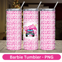 Barbie tumbler design, 20 oz straight tumbler design, sublimation image, tumbler wrap barbie sublimation, tumbler wraps