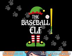 Baseball Elf Family Matching Group Christmas Sporty png, sublimation copy