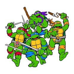 Ninja Turtles SVG, PNG, JPG files. TMNT. Digital download.  Leonardo, Raphael, Donatello, Michelangelo