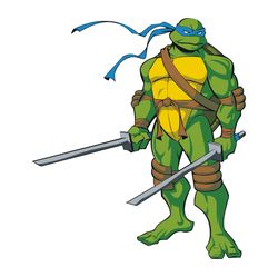 Ninja Turtles Leonardo SVG, PNG, JPG files. TMNT. Digital download.