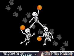 Basketball Halloween Skeleton Dunking Dribble Boys Kids Teen png,sublimation copy