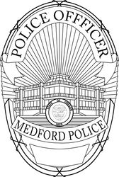 MEDFORD, OREGON POLICE OFFICER BADGE VECTOR CNC MACHINE FILE