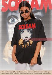 Drew Barrymore SCREAM Shirt, Lets Watch Scary Movie Shirt, Scary Horror Tees, Kill3r Homage Fan T-Shirt Sidney, Stu Matc
