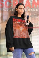 Scream Matthew Lillard Sweatshirt, Stu Macher Shirt, Billy Loomis, Movie Scary Horror, Homage Fan T-Shirt Sidney Actress