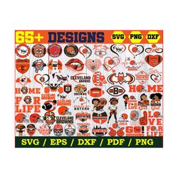 65 Designs Cleveland Browns Football Svg Bundle, Love Browns Svg