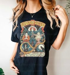 Hocus Pocus Halloween T-Shirt, Witch Tee, Witch Sisters Halloween, Sanderson Sister Vintage Shirt, Horror Halloween Tee,