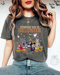 Vintage Disney Halloween Shirt, Everyday Is Halloween Shirt, Mickeys Not So Scary Shirt, Disney Skeleton Shirt, Hallowee