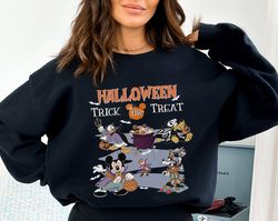 Vintage Disney Halloween Trick or Treat Shirt, Mickeys Not So Scary Shirt, Magic Kingdom, Halloween Party Tee, Mickey An