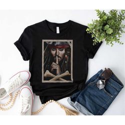 Captain Jack Sparrow Pirates Of The Caribbean T-Shirt, Johnny Depp Shirt Fan Gifts, Pirates Of The Caribbean Shirt, Jack