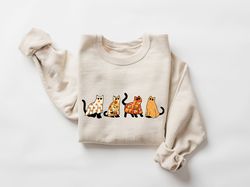 Halloween Cats Sweat, Cute Halloween Sweatshirt, Hocus Pocus Sweat, Witches Brew, Ghost Cats Vibes, Fall Clothing, Hallo