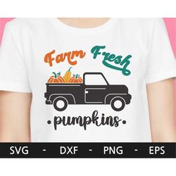 Farm Fresh Pumpkins svg, Fall svg, Farm truck svg, Pumpkin sign svg, Autumn svg, Fall sign svg, Old truck svg, svg files