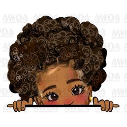 peekaboo afro girl png sublimation design download, afro girl png, afro american girl png, afro baby png, sublimate desi