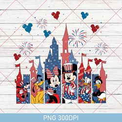 Cute Disney Mickey And Minnie Fourth Of July PNG, Fourth of July Disney, 4th of July Minnie Mickey PNG, 4th Of July