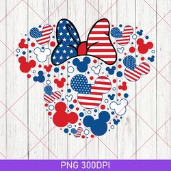 Cute Disney 4th Of July PNG, Disney Characters PNG, Patriotic PNG, Disney July 4th Day PNG, Happy 4th Of July PNG