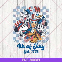 USA Mickey 4th Of July 1776 PNG, Mickey Independence Day PNG, Disney America PNG, Disney Patriotic Mickey Holiday PNG