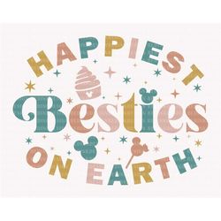 Happiest Besties On Earth Svg, Magical Castle Svg, Family Vacation Svg, Vacay Mode Svg, Magical Kingdom Svg, Family Shir