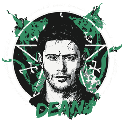 Dean-Winchester-Supernatural, Supernatural Png, Castiel Stencil, Sam and Dean Stencil, Cricut Silhouette Svg